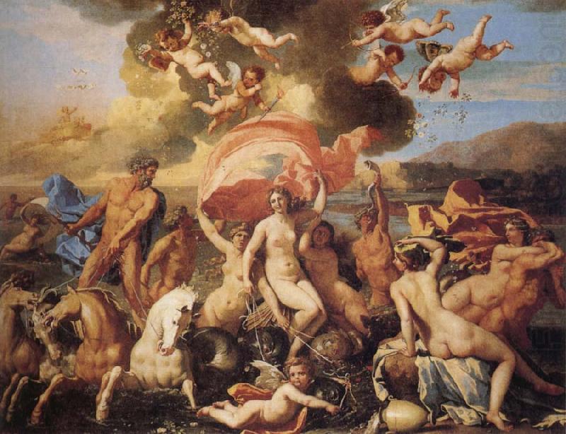 POUSSIN, Nicolas Triumph of Neptune and Amphitrite china oil painting image